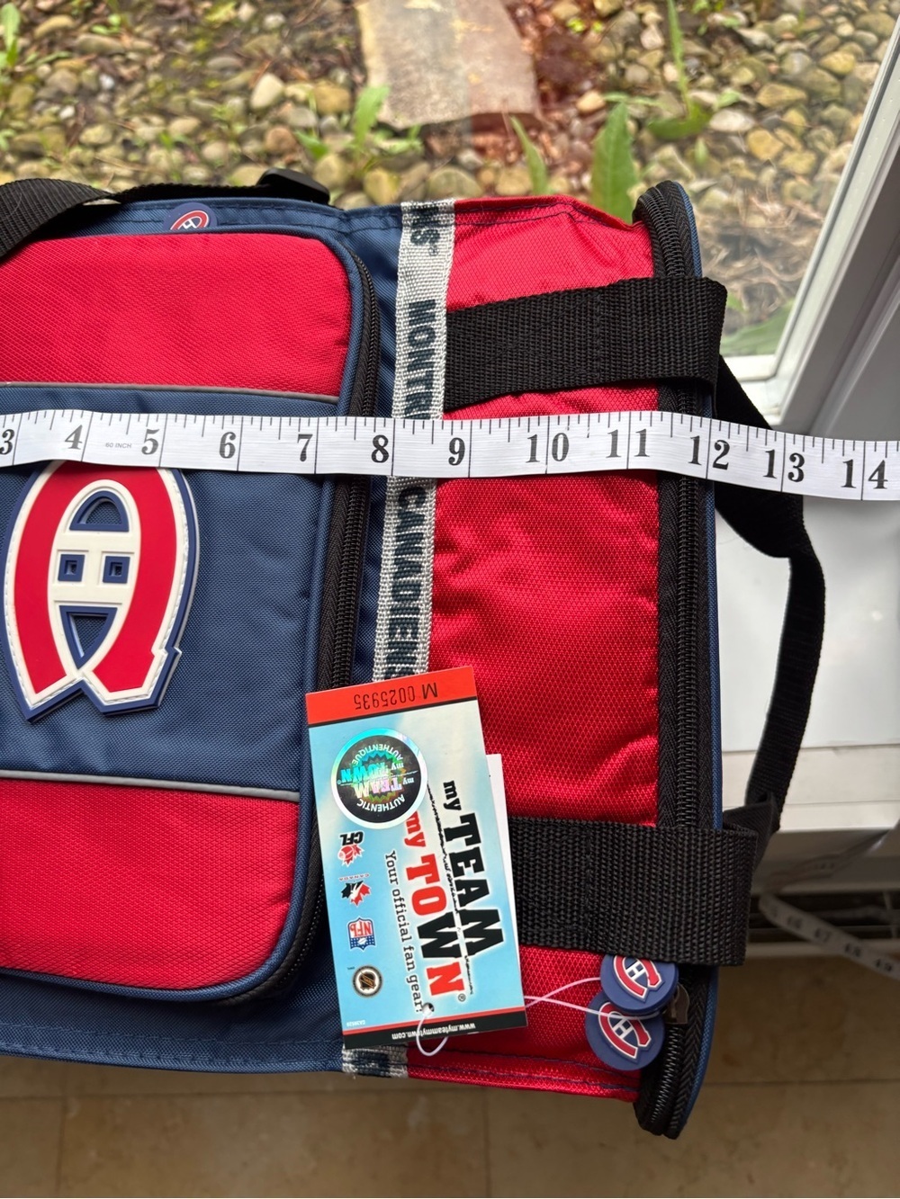 NHL Montreal Canadiens Red and Blue Lunch Bag - Picture 13 of 16